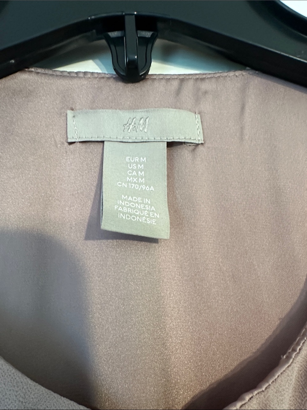 H&M Mauve Drawstring Midi Dress - Picture 2 of 4